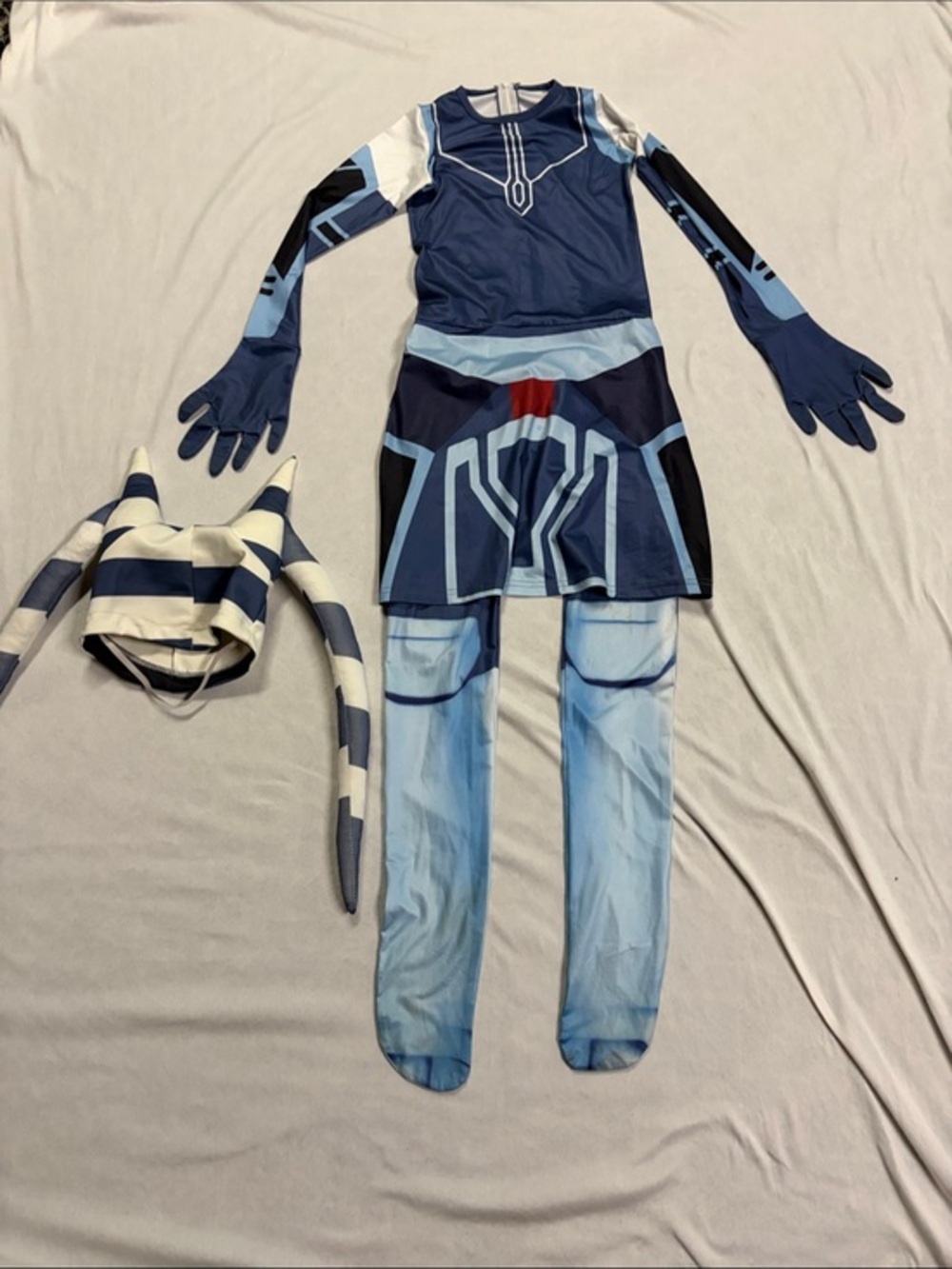 Kids Ashoka costume with hair ages 6-10